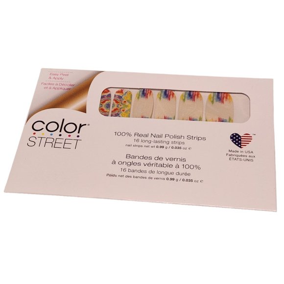 New Unopened Color Street Nail Strips - Tie Dyed Design - Picture 1 of 2